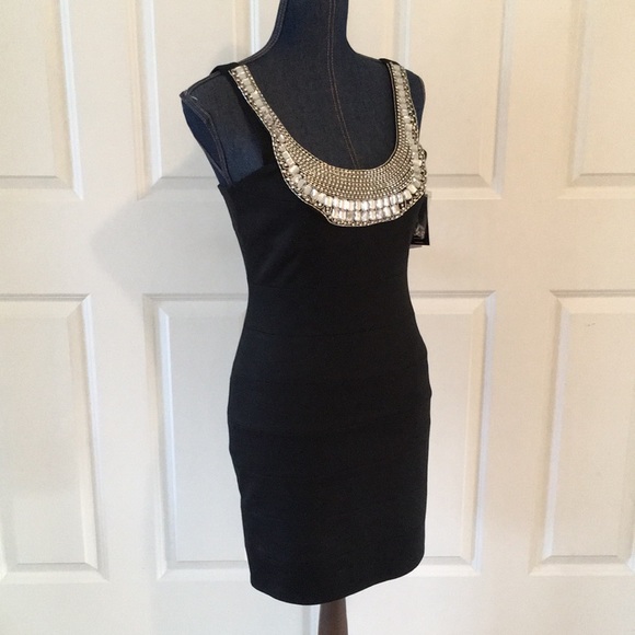 INC International Concepts black knit dress Size 2 - Picture 3 of 8